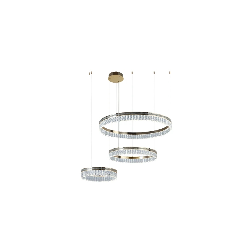 LED Stmívatelný křišťálový lustr na lanku THALIA LED/120W/230V 3000-6000K + dálkové ovládání