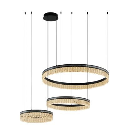 LED Stmívatelný křišťálový lustr na lanku THALIA LED/120W/230V 3000-6000K + dálkové ovládání