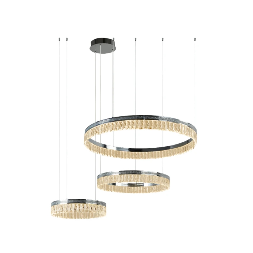 LED Stmívatelný křišťálový lustr na lanku THALIA LED/120W/230V 3000-6000K + dálkové ovládání