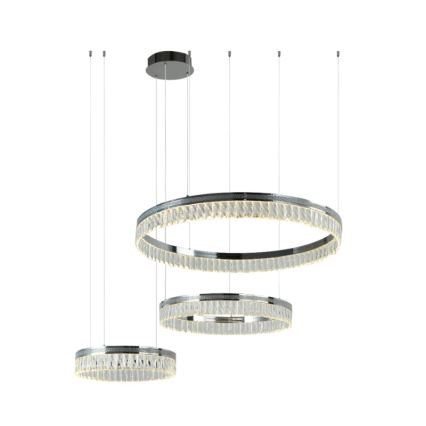 LED Stmívatelný křišťálový lustr na lanku THALIA LED/120W/230V 3000-6000K + dálkové ovládání