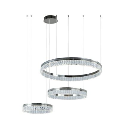 LED Stmívatelný křišťálový lustr na lanku THALIA LED/120W/230V 3000-6000K + dálkové ovládání