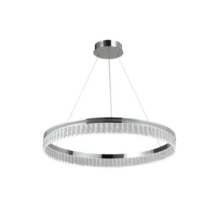 LED Stmívatelný křišťálový lustr na lanku THALIA LED/55W/230V 3000-6000K pr. 80 cm + dálkové ovládání