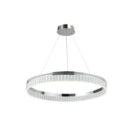 LED Stmívatelný křišťálový lustr na lanku THALIA LED/55W/230V 3000-6000K pr. 80 cm + dálkové ovládání