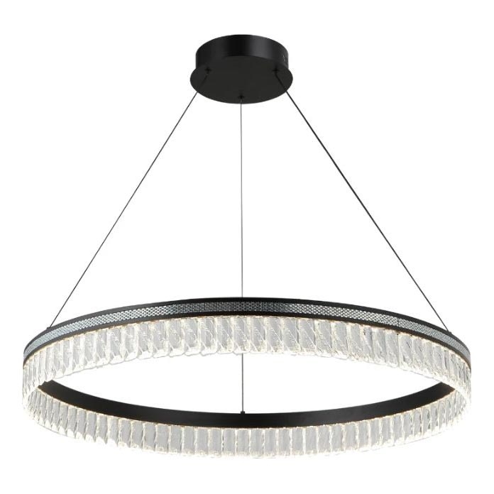 LED Stmívatelný křišťálový lustr na lanku THALIA LED/55W/230V 3000-6000K pr. 80 cm + dálkové ovládání