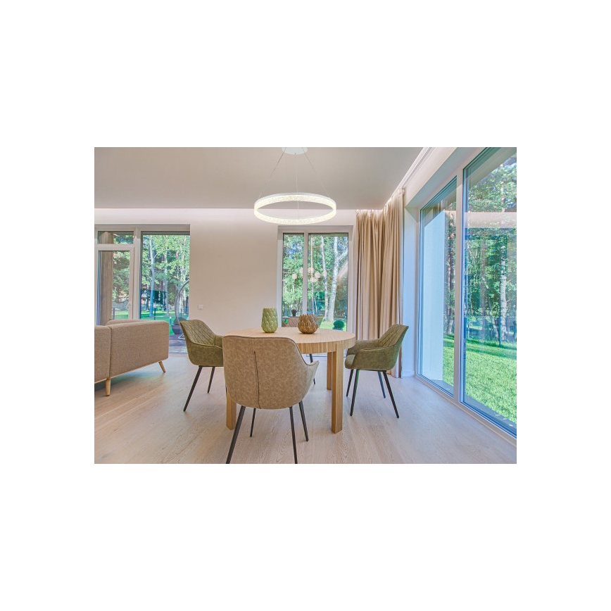 LED Stmívatelný lustr na lanku ALIANZ LED/45W/230V 3000-6000K pr. 60 cm + dálkové ovládání