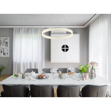 LED Stmívatelný lustr na lanku ALIANZ LED/60W/230V 3000-6000K pr. 80 cm + dálkové ovládání