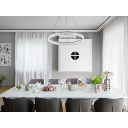 LED Stmívatelný lustr na lanku ALIANZ LED/60W/230V 3000-6000K pr. 80 cm + dálkové ovládání