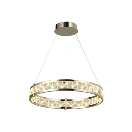 LED Stmívatelný křišťálový lustr na lanku ENRIQUE LED/40W//230V 3000-6000K pr. 60 cm + dálkové ovládání
