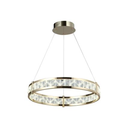 LED Stmívatelný křišťálový lustr na lanku ENRIQUE LED/40W//230V 3000-6000K pr. 60 cm + dálkové ovládání