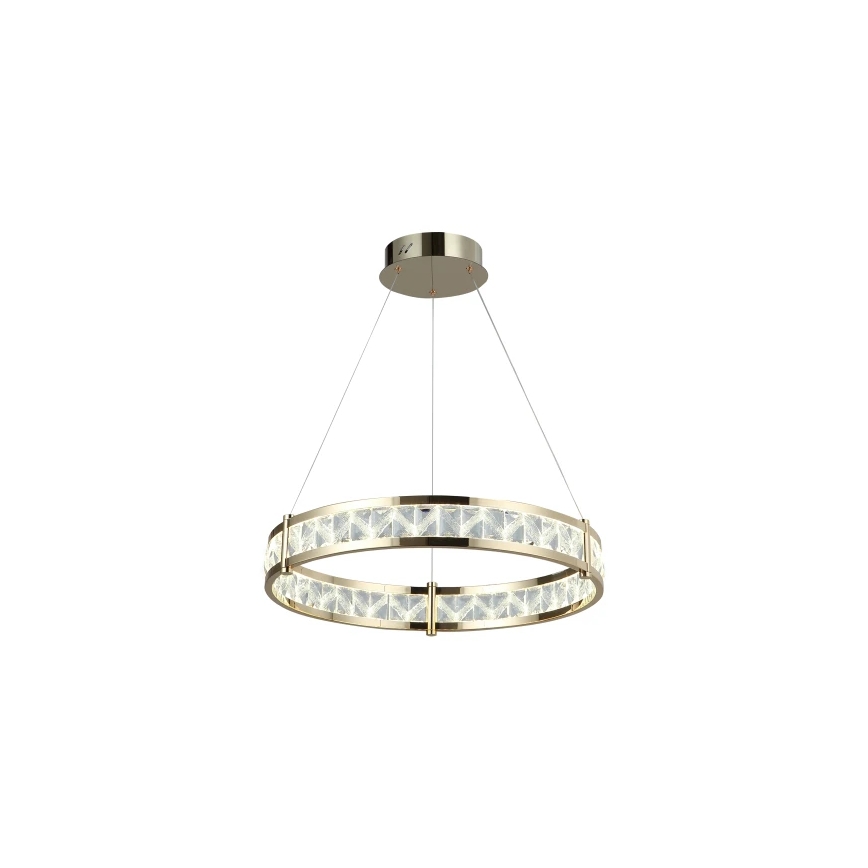 LED Stmívatelný křišťálový lustr na lanku ENRIQUE LED/40W//230V 3000-6000K pr. 60 cm + dálkové ovládání