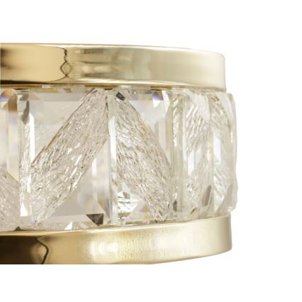 LED Stmívatelný křišťálový lustr na lanku ENRIQUE LED/40W//230V 3000-6000K pr. 60 cm + dálkové ovládání
