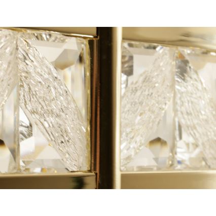 LED Stmívatelný křišťálový lustr na lanku ENRIQUE LED/40W//230V 3000-6000K pr. 60 cm + dálkové ovládání
