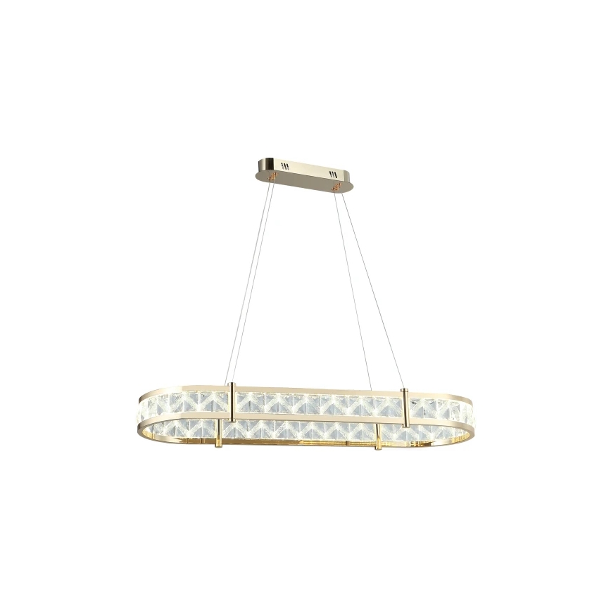 LED Stmívatelný křišťálový lustr na lanku ENRIQUE LED/50W//230V 3000-6000K + dálkové ovládání