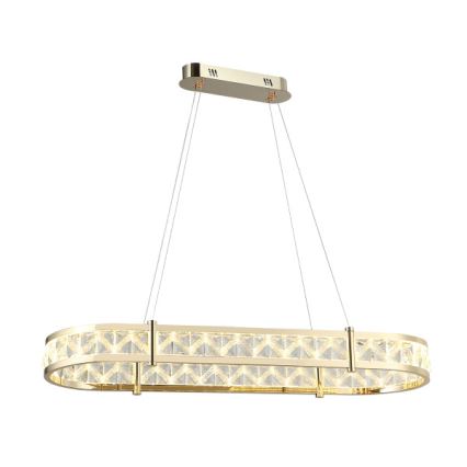 LED Stmívatelný křišťálový lustr na lanku ENRIQUE LED/50W//230V 3000-6000K + dálkové ovládání
