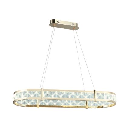 LED Stmívatelný křišťálový lustr na lanku ENRIQUE LED/50W//230V 3000-6000K + dálkové ovládání