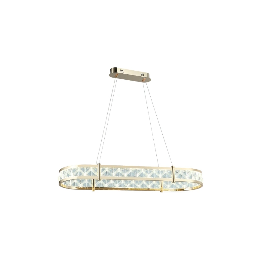 LED Stmívatelný křišťálový lustr na lanku ENRIQUE LED/50W//230V 3000-6000K + dálkové ovládání