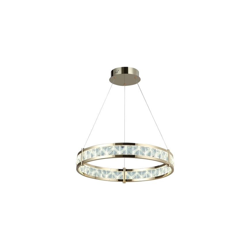 LED Stmívatelný křišťálový lustr na lanku ENRIQUE LED/55W//230V 3000-6000K pr. 80 cm + dálkové ovládání