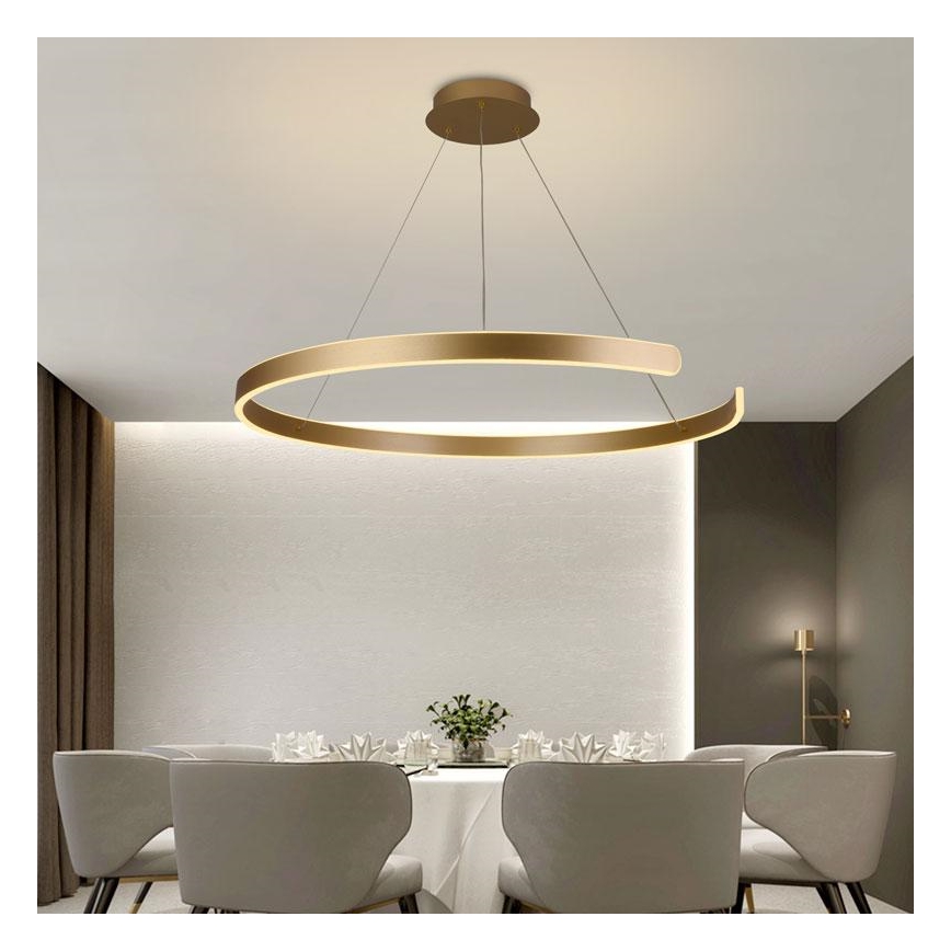 LED Stmívatelný lustr na lanku LED/100W/230V 3000-6500K + dálkové ovládání
