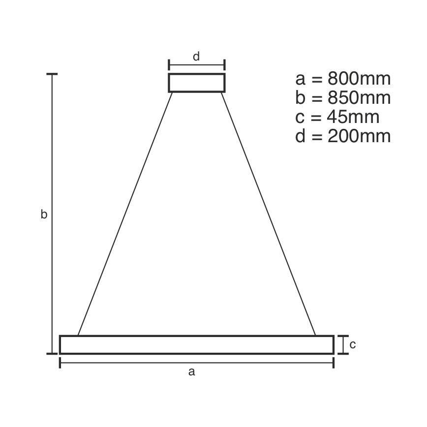 LED Stmívatelný lustr na lanku LED/100W/230V 3000-6500K pr. 80 cm + dálkové ovládání