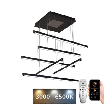 LED Stmívatelný lustr na lanku LED/100W/230V 3000-6500K + dálkové ovládání