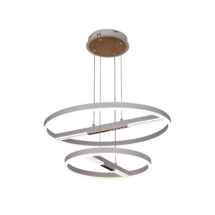 LED Stmívatelný lustr na lanku LED/100W/230V 3000-6500K pr. 60 cm + dálkové ovládání