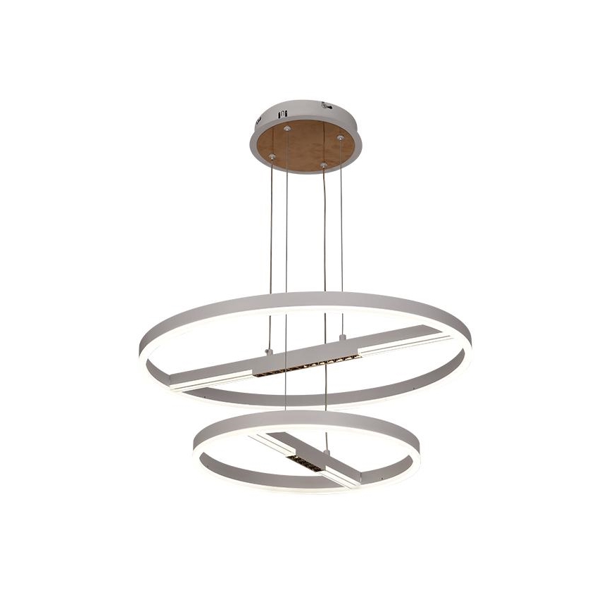 LED Stmívatelný lustr na lanku LED/100W/230V 3000-6500K pr. 60 cm + dálkové ovládání