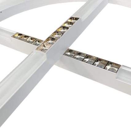 LED Stmívatelný lustr na lanku LED/100W/230V 3000-6500K pr. 60 cm + dálkové ovládání