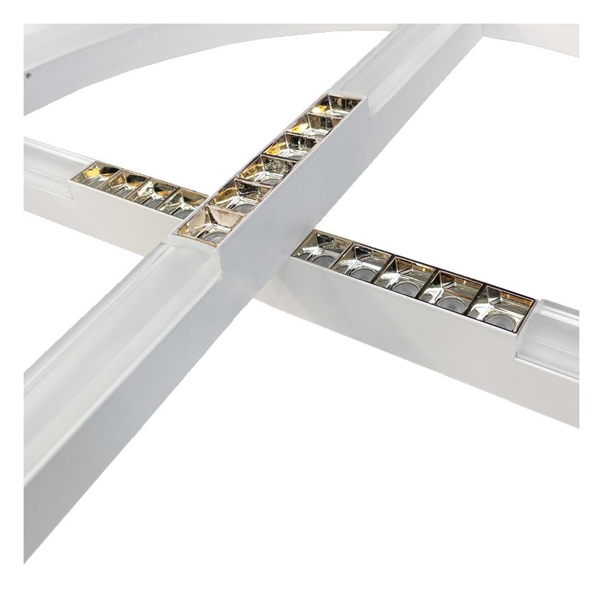 LED Stmívatelný lustr na lanku LED/100W/230V 3000-6500K pr. 60 cm + dálkové ovládání