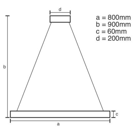 LED Stmívatelný lustr na lanku LED/110W/230V 3000-6500K + dálkové ovládání