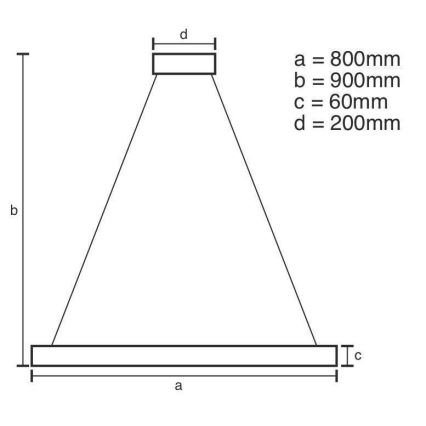 LED Stmívatelný lustr na lanku LED/110W/230V 3000-6500K + dálkové ovládání