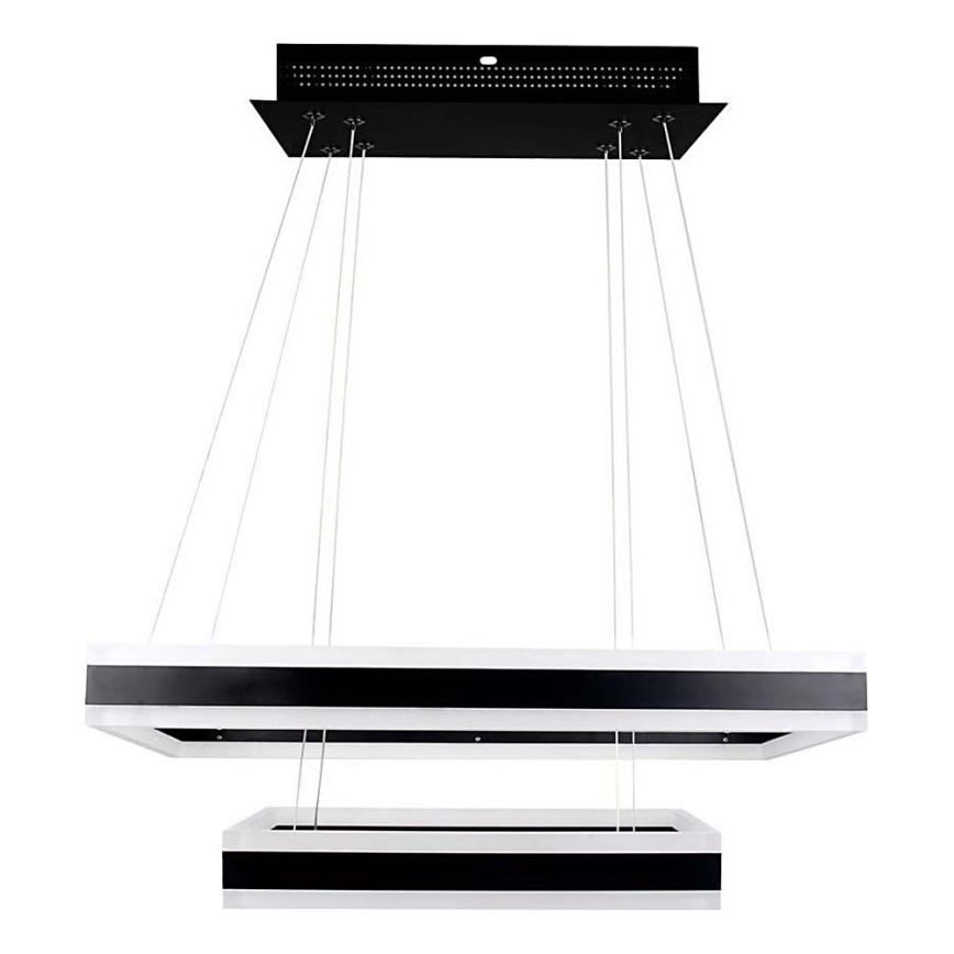 LED Stmívatelný lustr na lanku LED/113W/230V 3000K černá