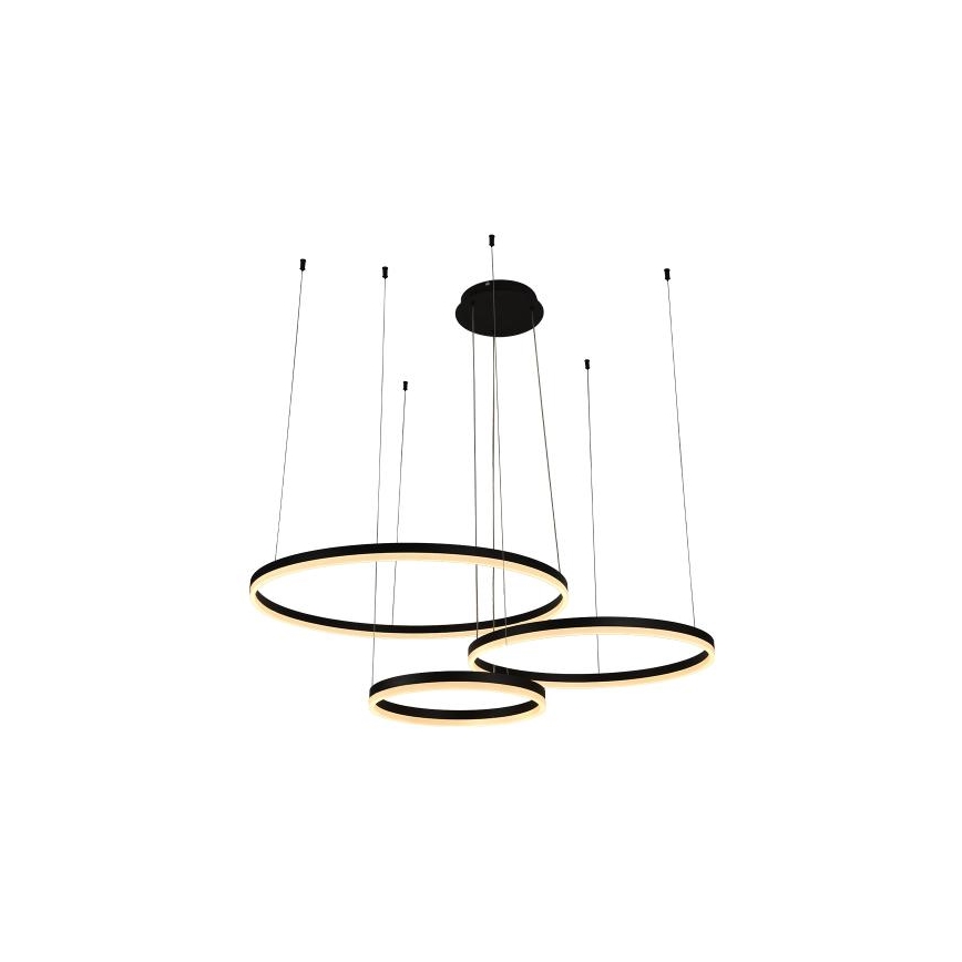 LED Stmívatelný lustr na lanku LED/125W/230V 3000-6500K pr. 80 cm + dálkové ovládání