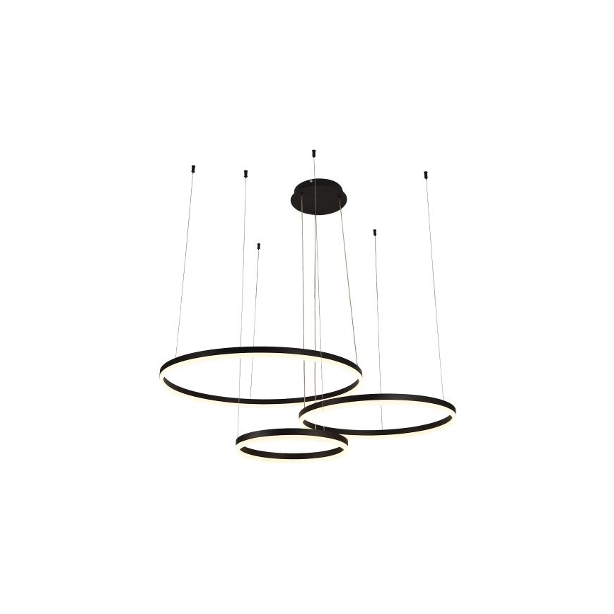 LED Stmívatelný lustr na lanku LED/125W/230V 3000-6500K pr. 80 cm + dálkové ovládání