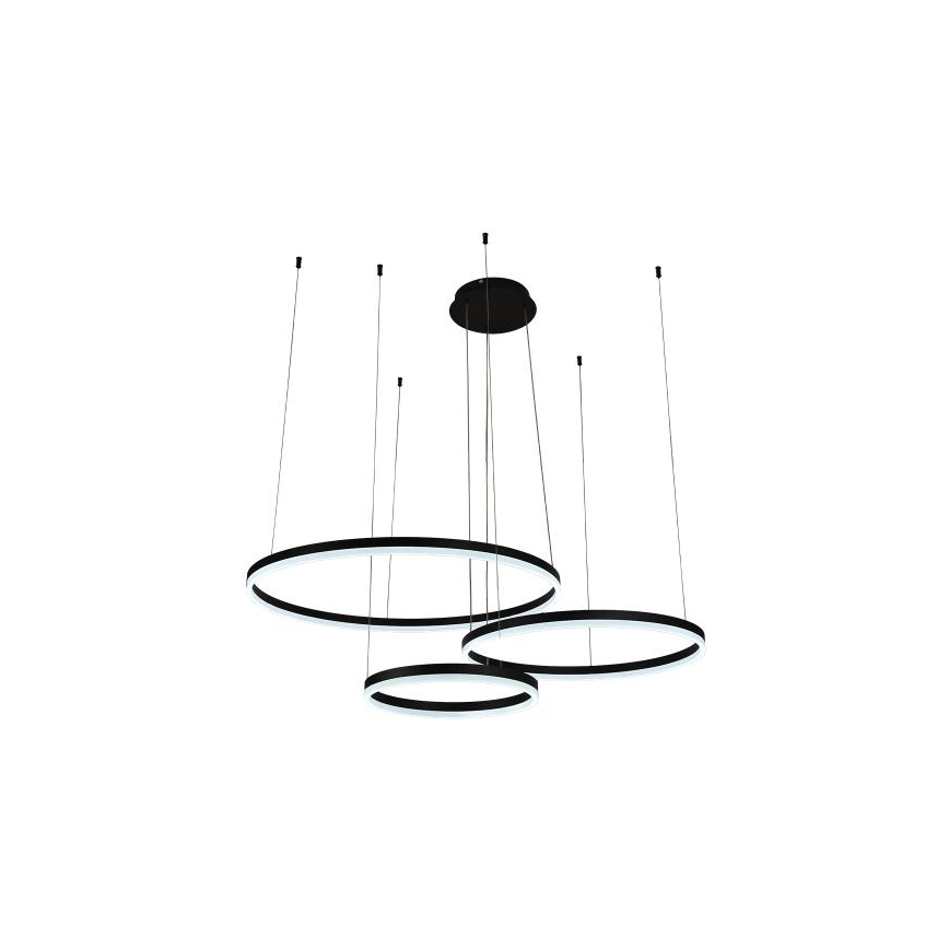LED Stmívatelný lustr na lanku LED/125W/230V 3000-6500K pr. 80 cm + dálkové ovládání