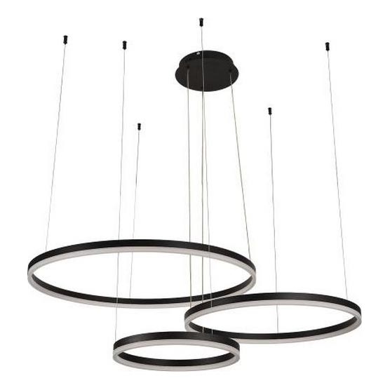 LED Stmívatelný lustr na lanku LED/125W/230V 3000-6500K pr. 80 cm + dálkové ovládání