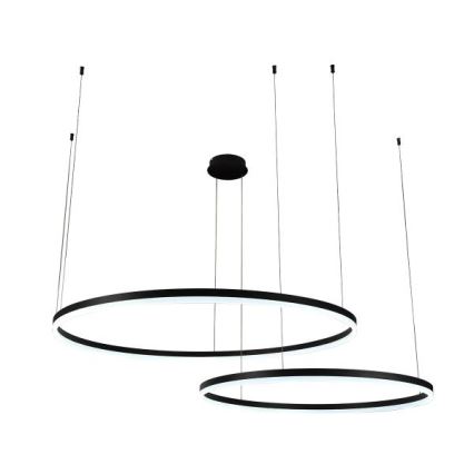 LED Stmívatelný lustr na lanku LED/128W/230V 3000-6500K + dálkové ovládání