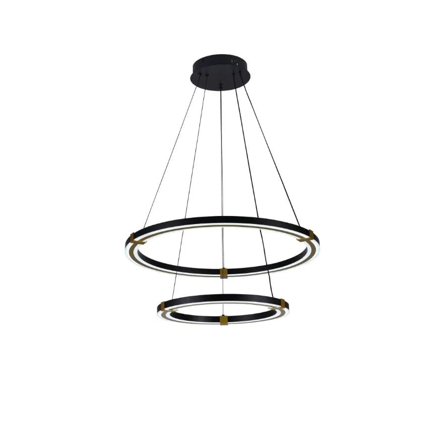 LED Stmívatelný lustr na lanku LED/130W/230V 3000-6500K + dálkové ovládání