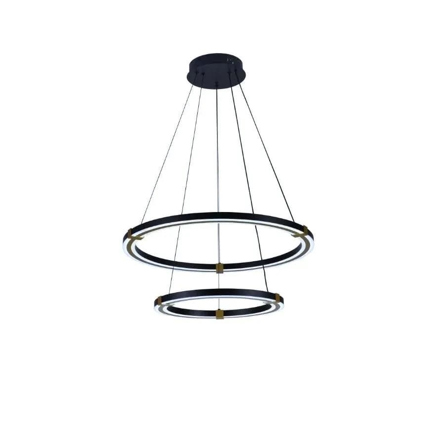 LED Stmívatelný lustr na lanku LED/130W/230V 3000-6500K + dálkové ovládání