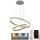 LED Stmívatelný lustr na lanku LED/135W/230V 3000-6500K pr. 60 cm + dálkové ovládání
