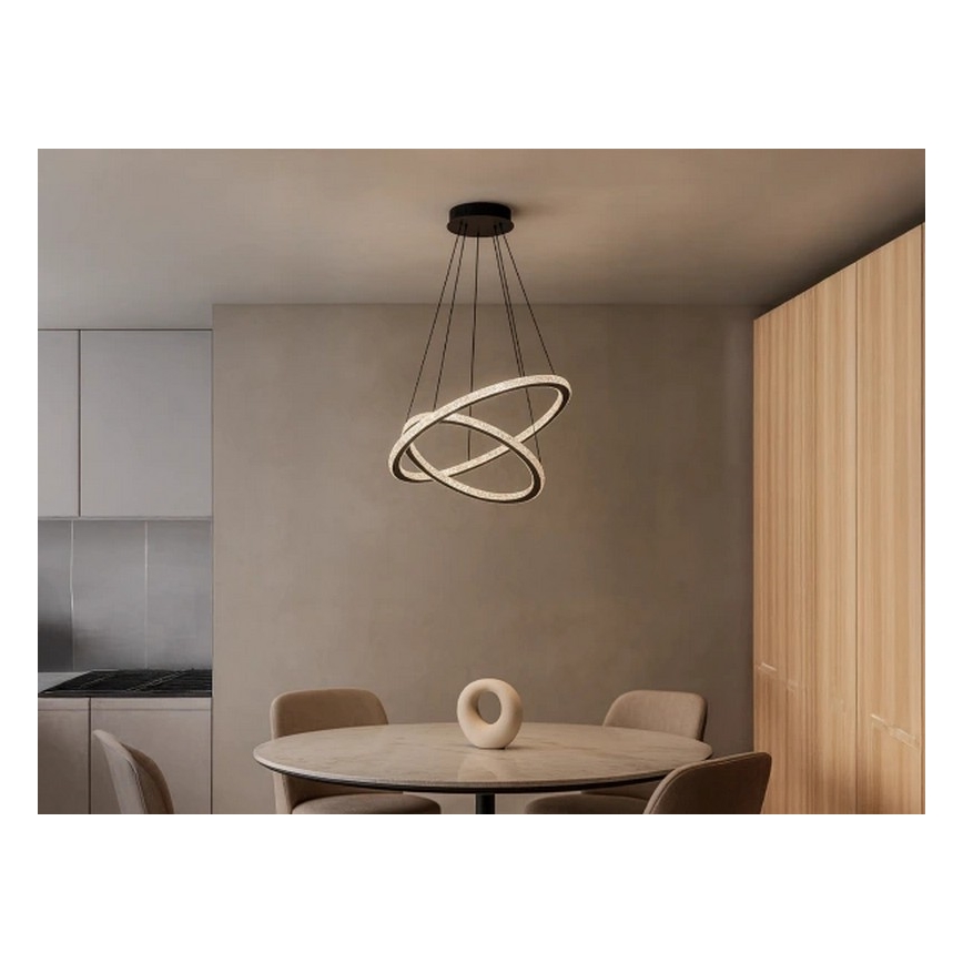 LED Stmívatelný lustr na lanku LED/150W/230V 3000-6500K + dálkové ovládání