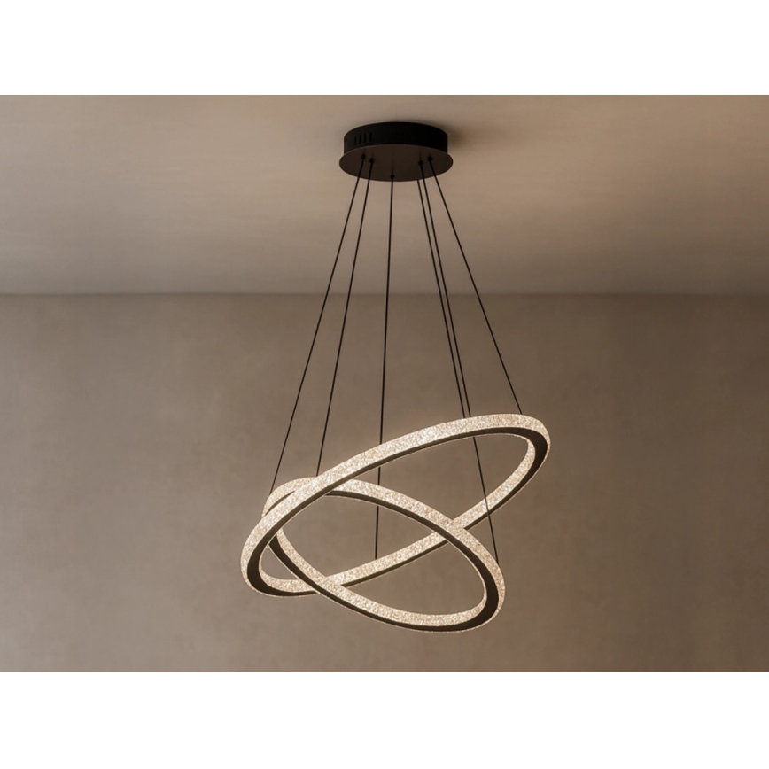 LED Stmívatelný lustr na lanku LED/150W/230V 3000-6500K + dálkové ovládání