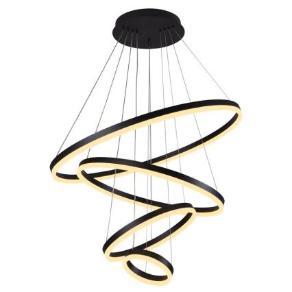 LED Stmívatelný lustr na lanku LED/165W/230V 3000-6500K pr. 80 cm + dálkové ovládání