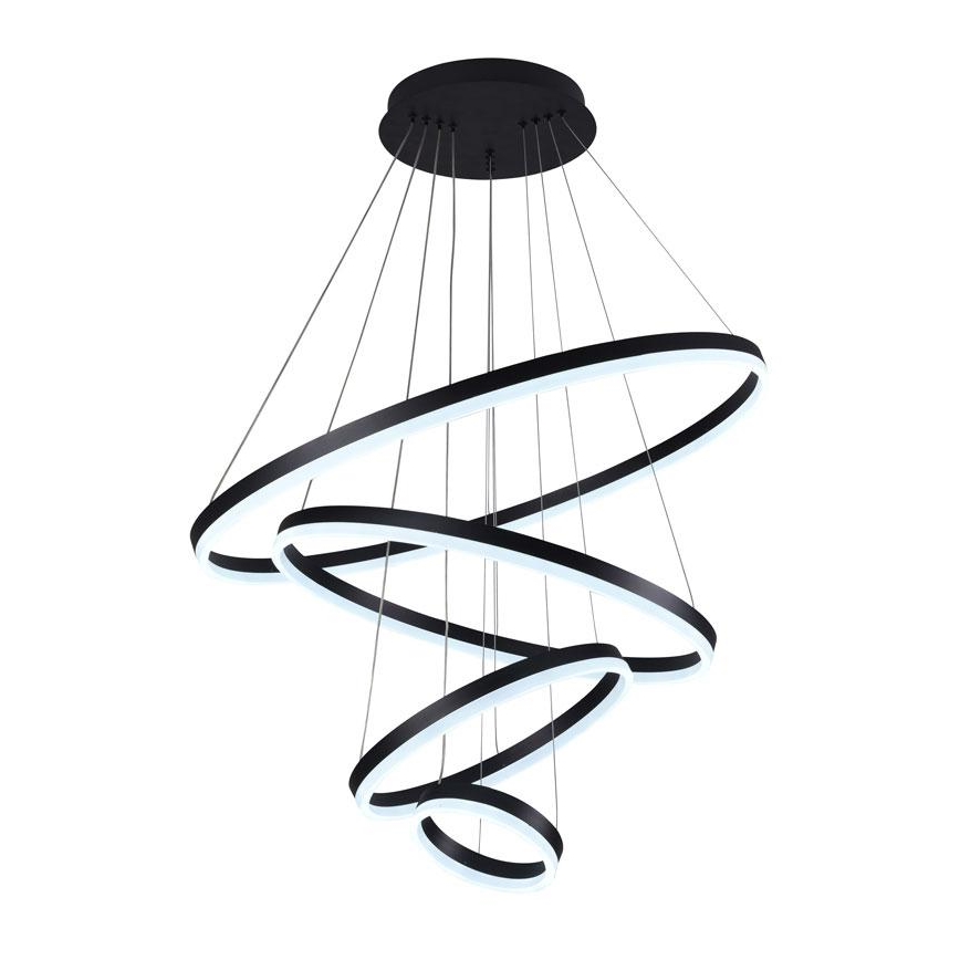 LED Stmívatelný lustr na lanku LED/165W/230V 3000-6500K pr. 80 cm + dálkové ovládání