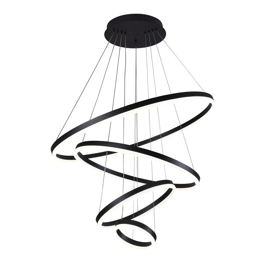LED Stmívatelný lustr na lanku LED/165W/230V 3000-6500K pr. 80 cm + dálkové ovládání