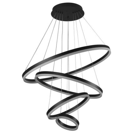 LED Stmívatelný lustr na lanku LED/165W/230V 3000-6500K pr. 80 cm + dálkové ovládání