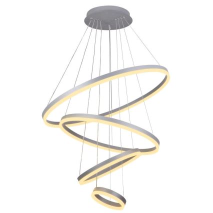 LED Stmívatelný lustr na lanku LED/165W/230V 3000-6500K pr. 80 cm + dálkové ovládání