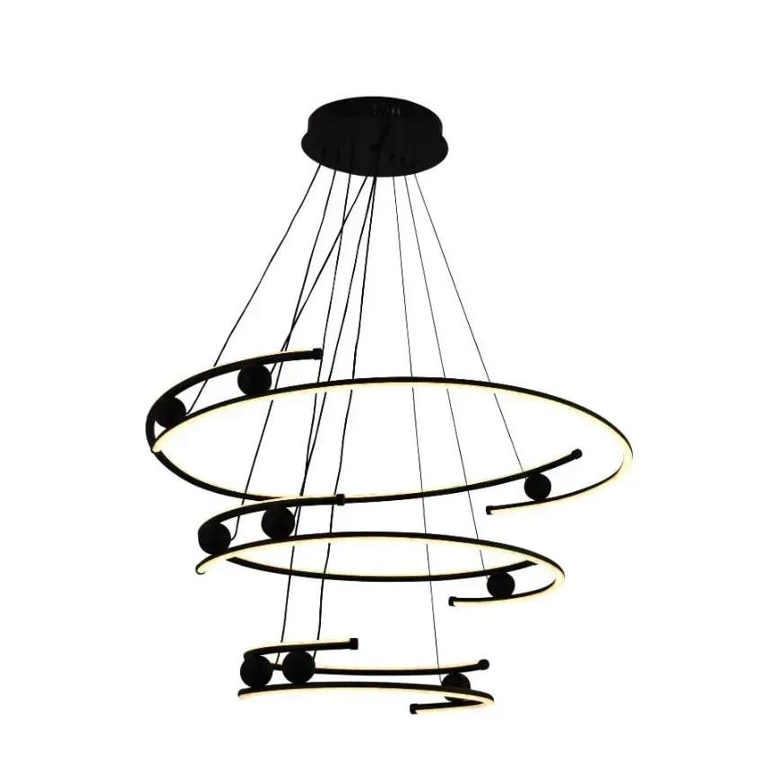 LED Stmívatelný lustr na lanku LED/170W/230V 3000-6500K + dálkové ovládání
