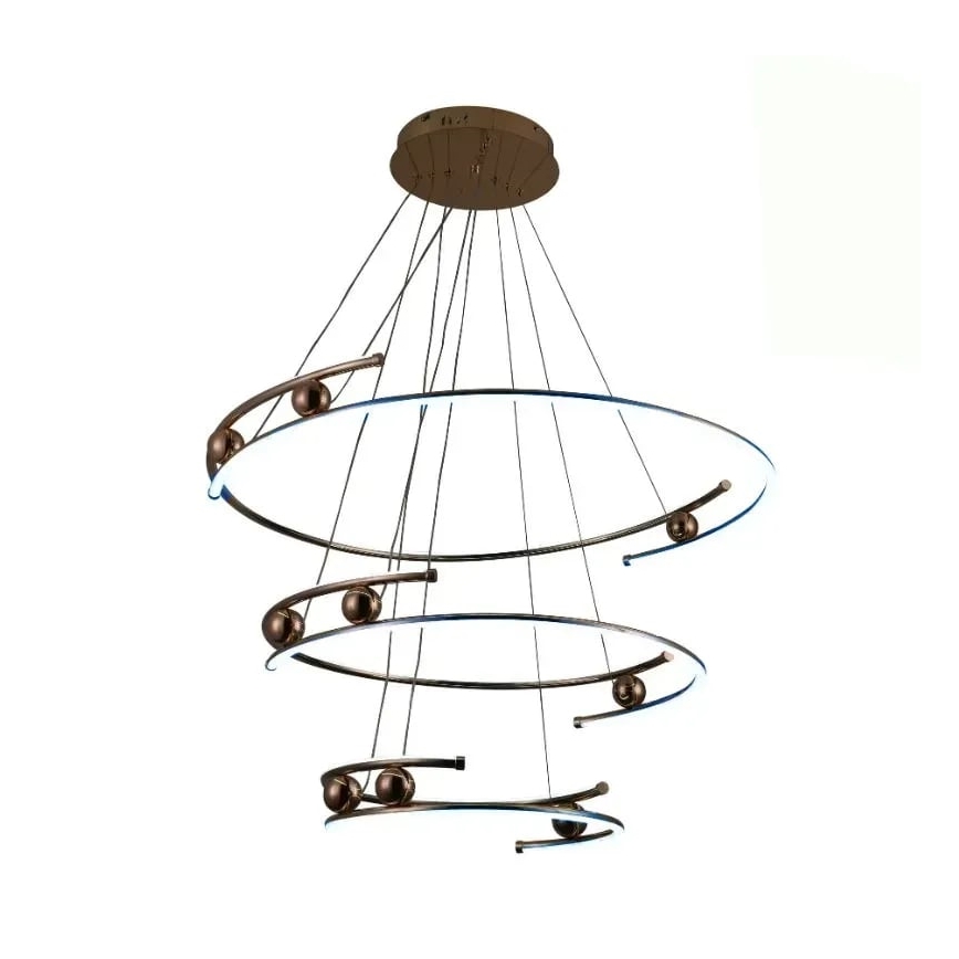 LED Stmívatelný lustr na lanku LED/170W/230V 3000-6500K + dálkové ovládání