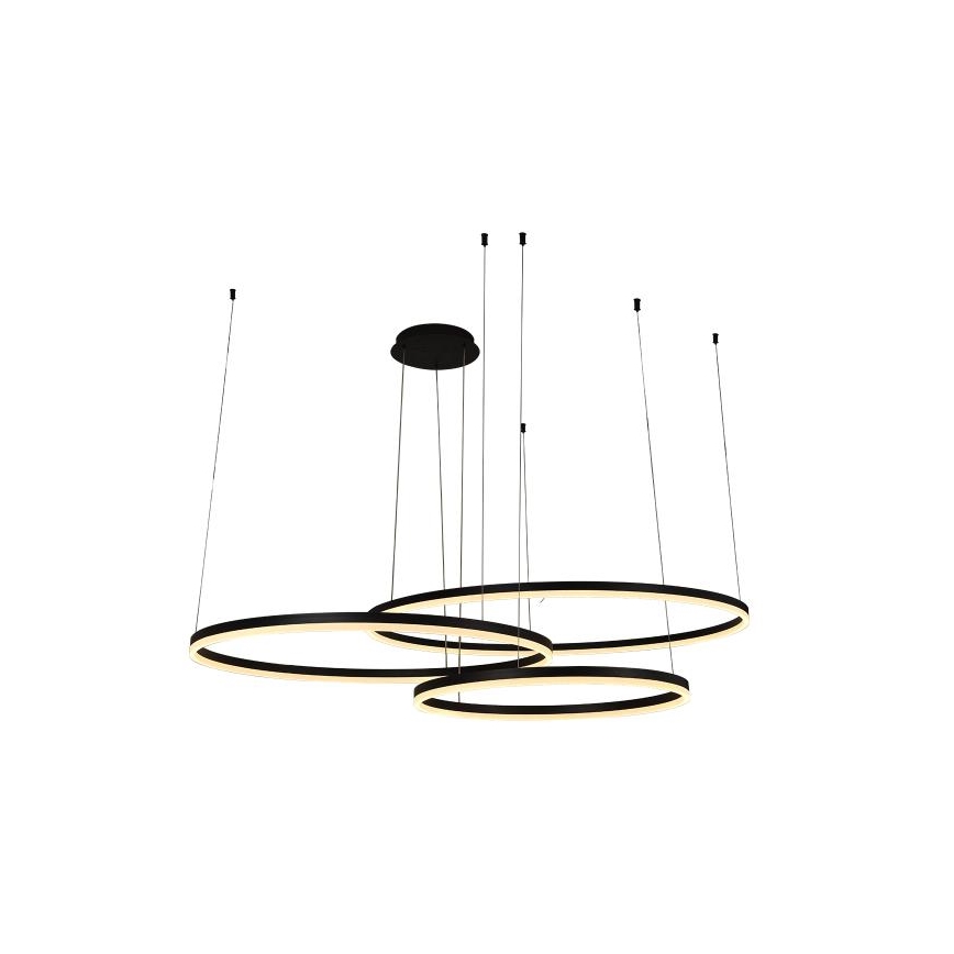 LED Stmívatelný lustr na lanku LED/170W/230V 3000-6500K + dálkové ovládání