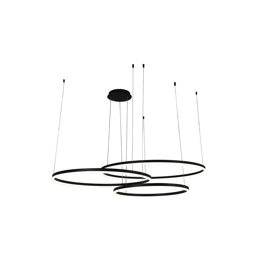 LED Stmívatelný lustr na lanku LED/170W/230V 3000-6500K + dálkové ovládání